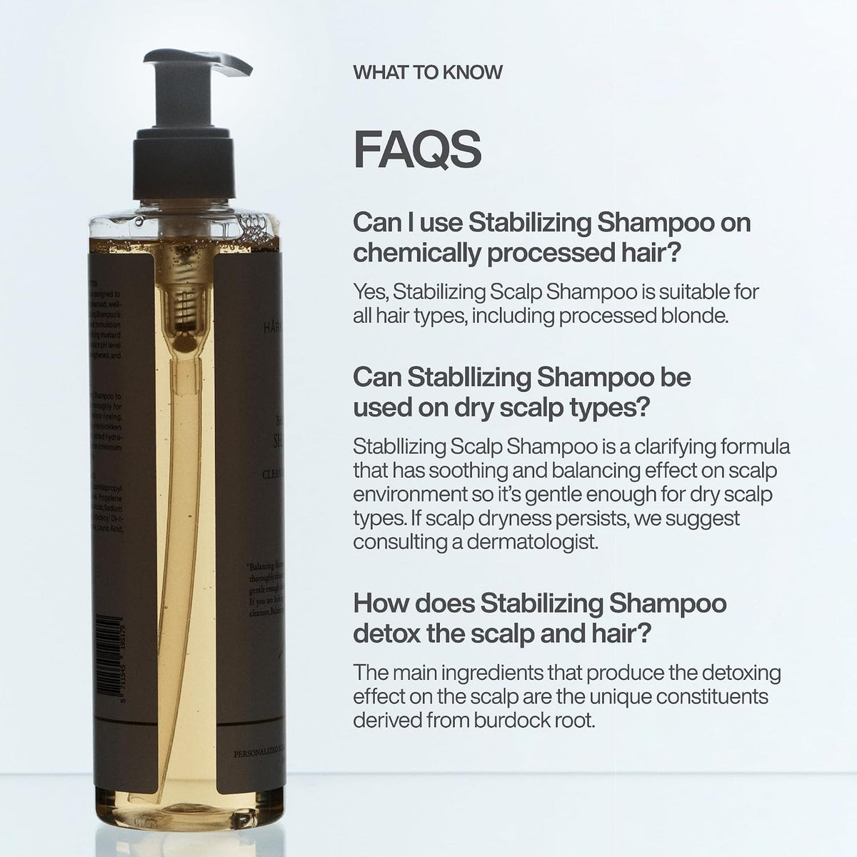 Stabilizing Scalp Shampoo for Oily & Dry Hair - 9.81 Fl Oz