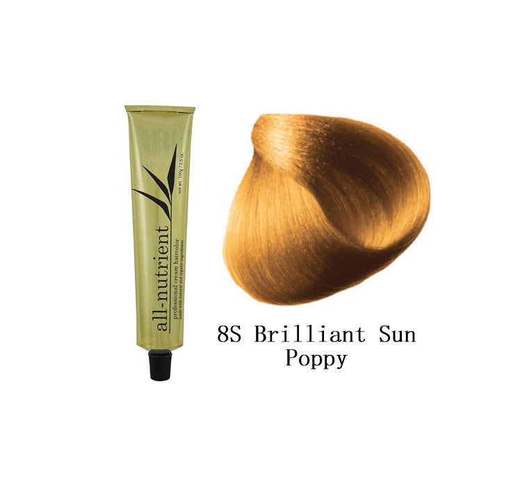 All-Nutrient Permanent Hair Color Cream 8S Brilliant Sun Poppy