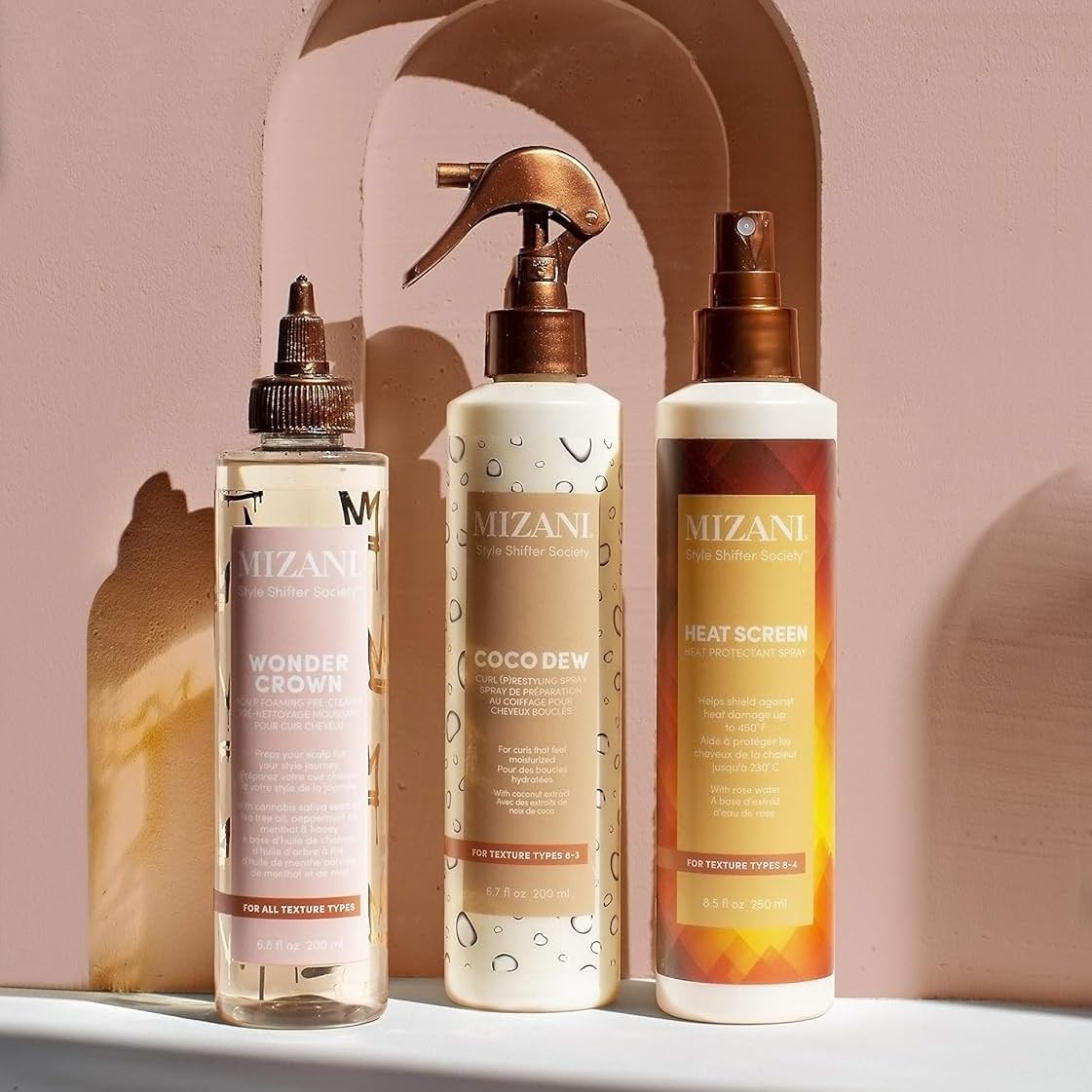 Heat Protectant Spray for Curly Hair - Heat Shield & Frizz Control