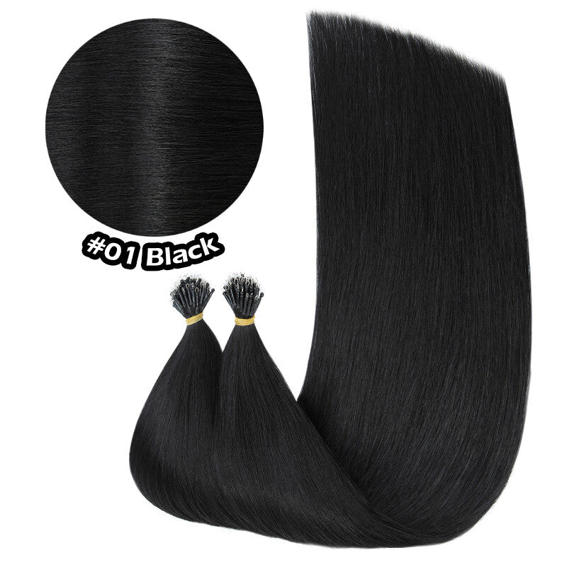 100% Human Hair Extensions Nano Ring Loop Micro Beads Blonde S