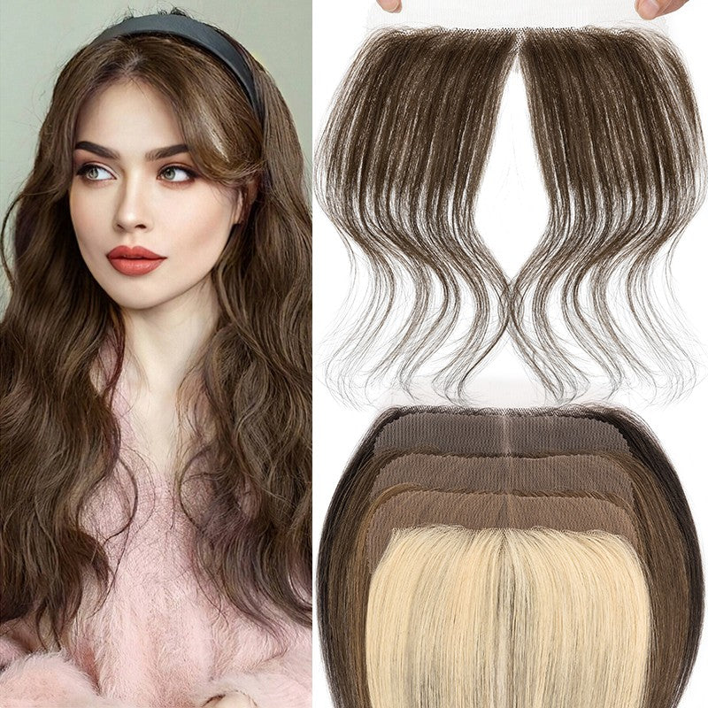 Human Hair Topper with Lace Front for Thinning Hair - Full Lace Hairpiece