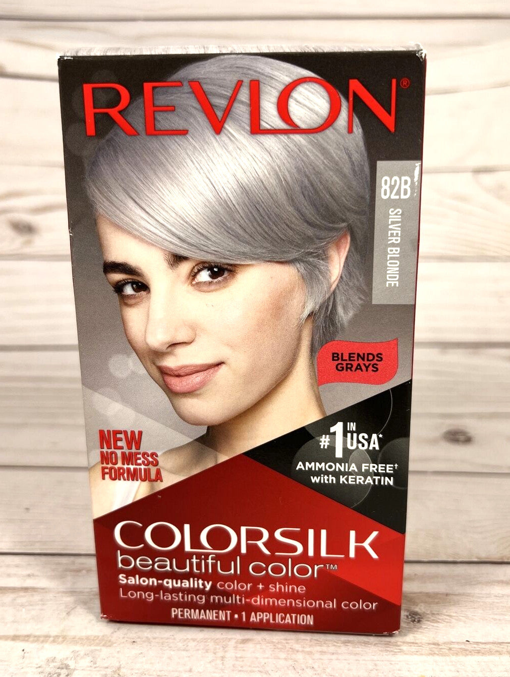 Revlon Colorsilk Silver Blonde Permanent Hair Color 4-Pack - Ammonia-Free, Keratin Enriched