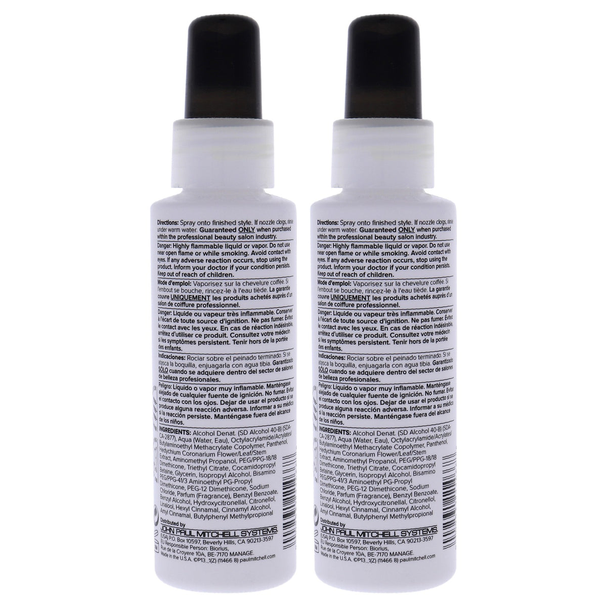 Unisex Hair Spray with Shine Hold & UV Protection - 3.4 oz