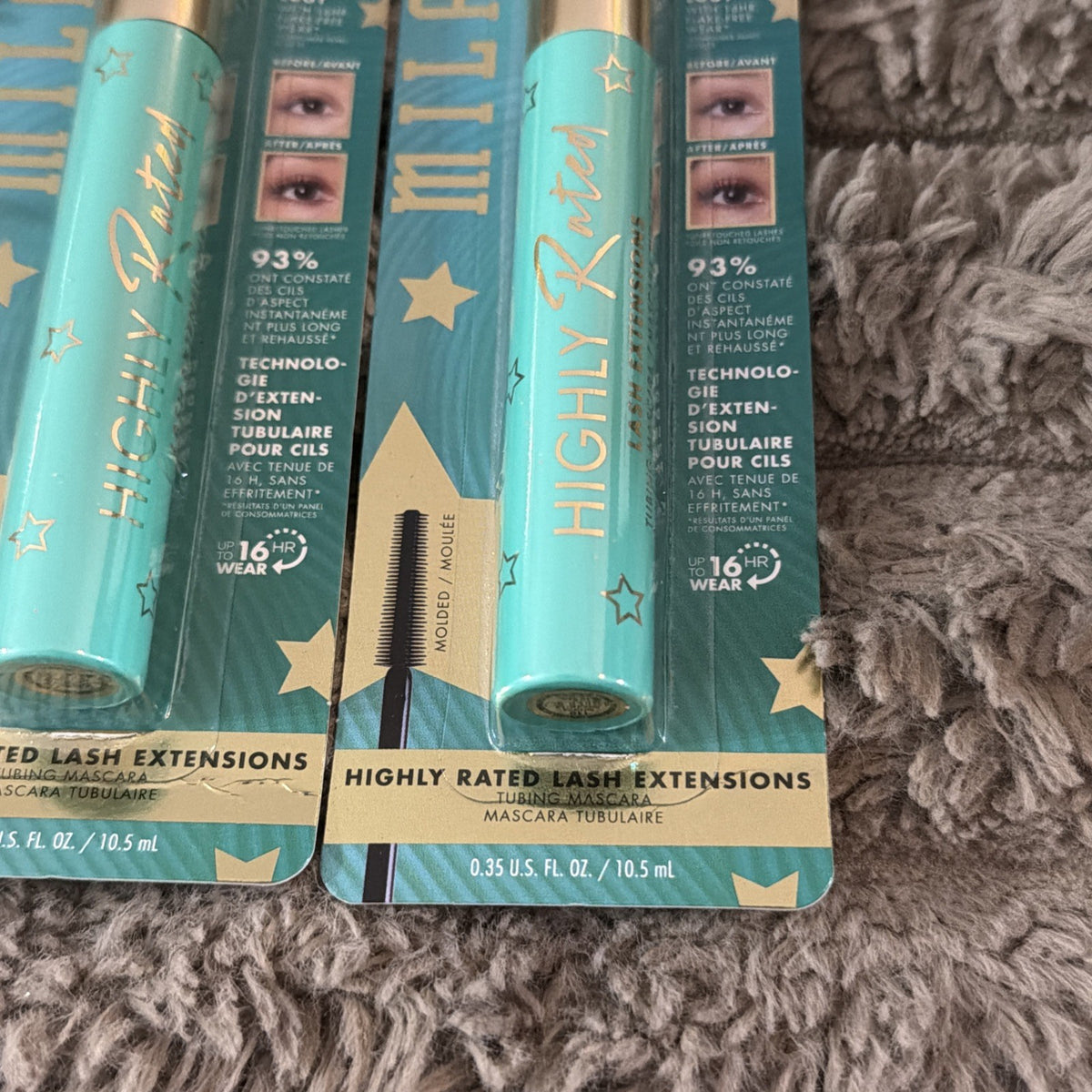 Milani Lash Extensions Tubing Mascara Black 110 – 2 Pack Brand New