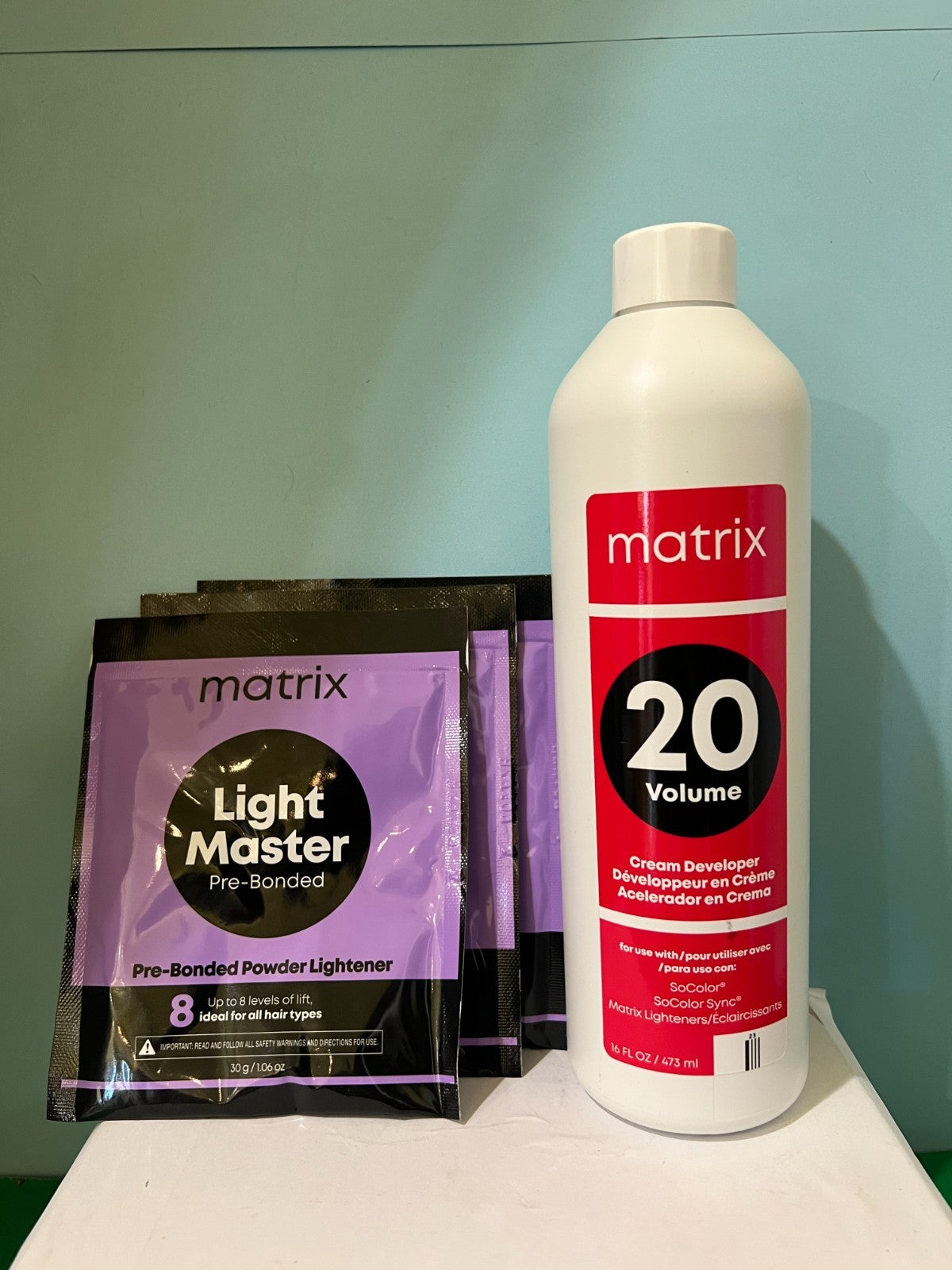 Matrix Light Master Pre Bonded Powder Lightener & 20V Developer Kit - Up to 8 Levels