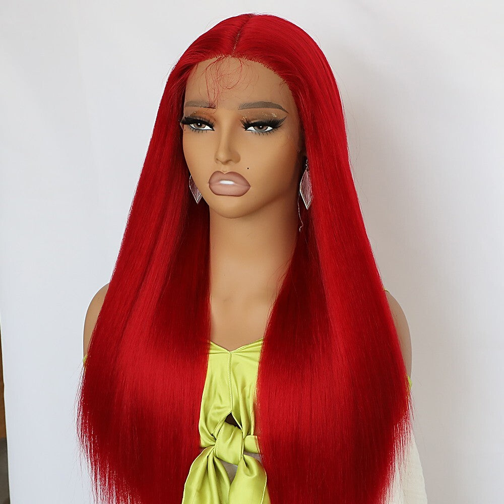 Heat Resistant Synthetic Lace Front Wigs for Women - Long Straight Style