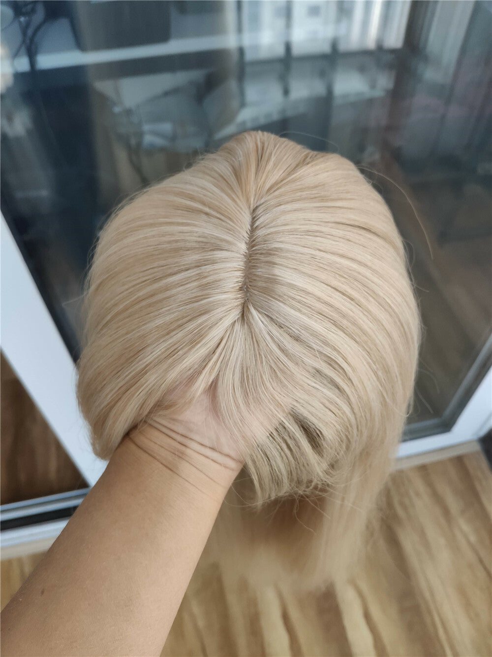 Blended Blonde Cosplay Wig with Bangs - Heat Resistant Synthetic Hair, Long Straight