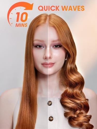 Automatic Curling Iron 1 Inch - Fast Heating, Travel-Friendly, Easy Curling