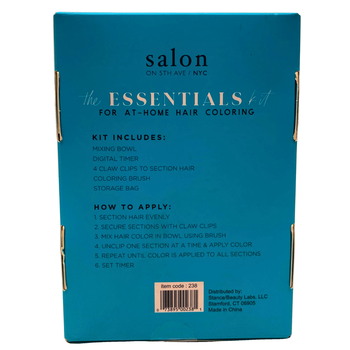 Salon on 5th Ave NYC Hair Coloring Kit 10 Pack - At-Home DIY Hair Dye Set