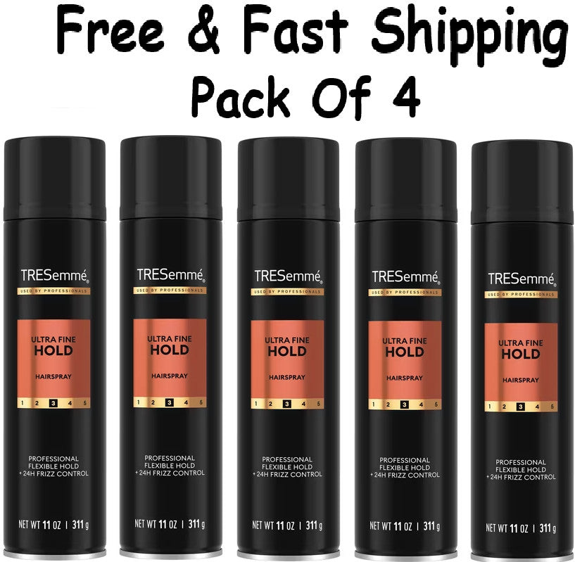 Professional Flexible Hold Hairspray - 24 Hour Touchable Finish, 11 Oz, Pack of 4