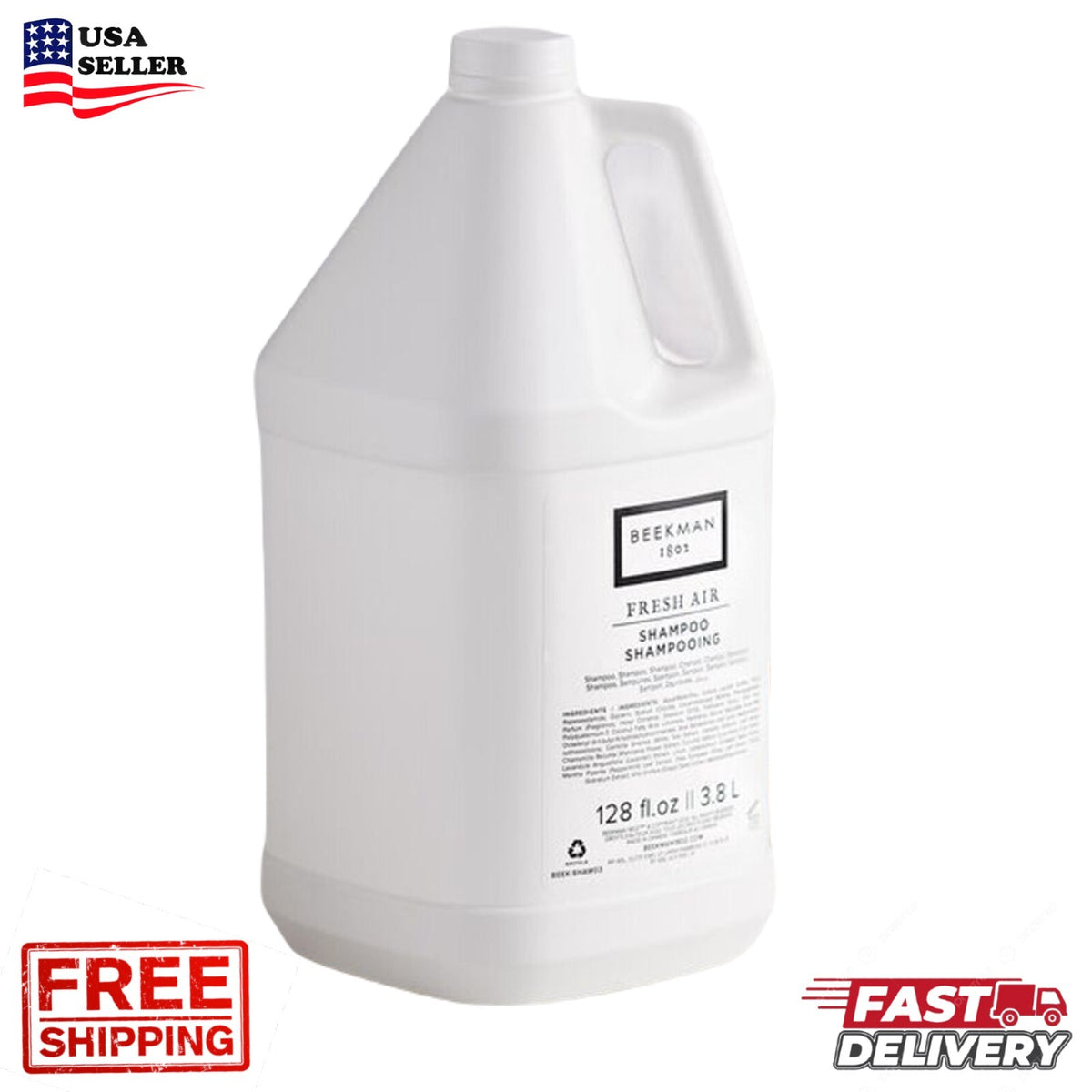1 Gallon Fresh Air Shampoo for Hair & Body Care - Gentle, Natural, Paraben-Free