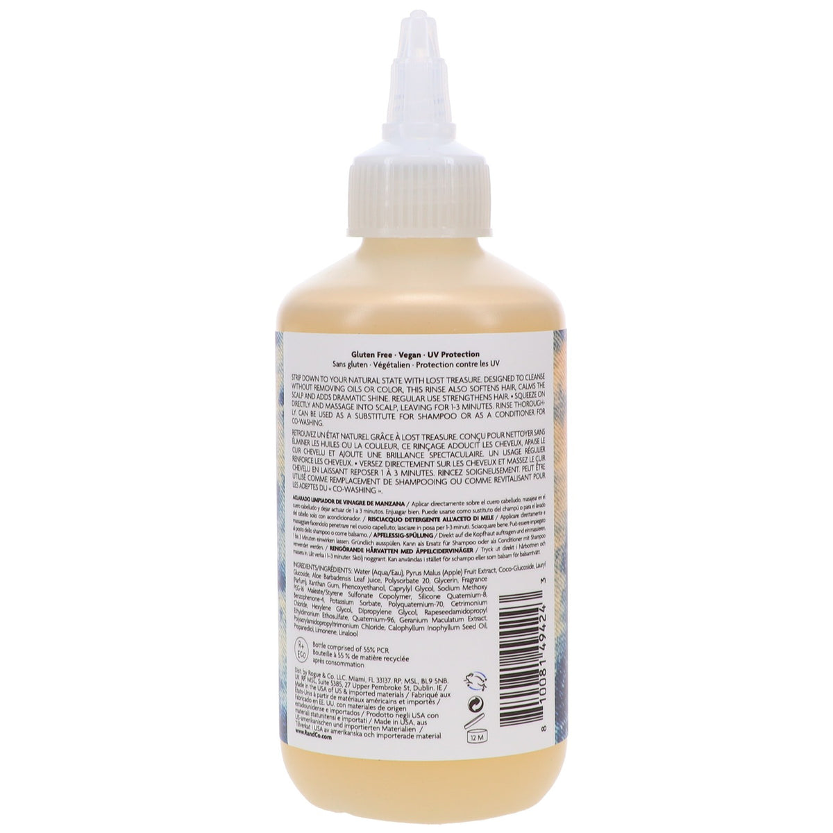 Cider Vinegar Hair Rinse - Gentle Clarifying Cleanse for Shine and Softness