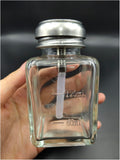 120ml Clear Glass Pump Dispenser Bottle for Liquids - Reusable Travel Container