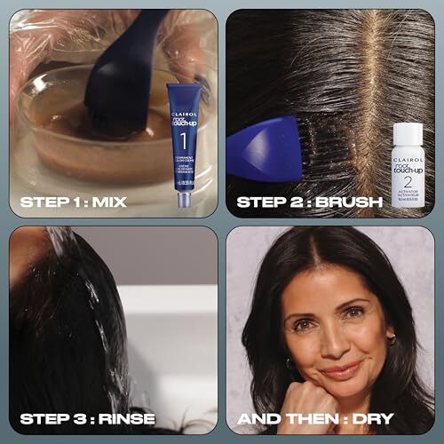 Clairol 6R Light Auburn Permanent Root Touch-Up Kit - Gray Coverage 2 Count