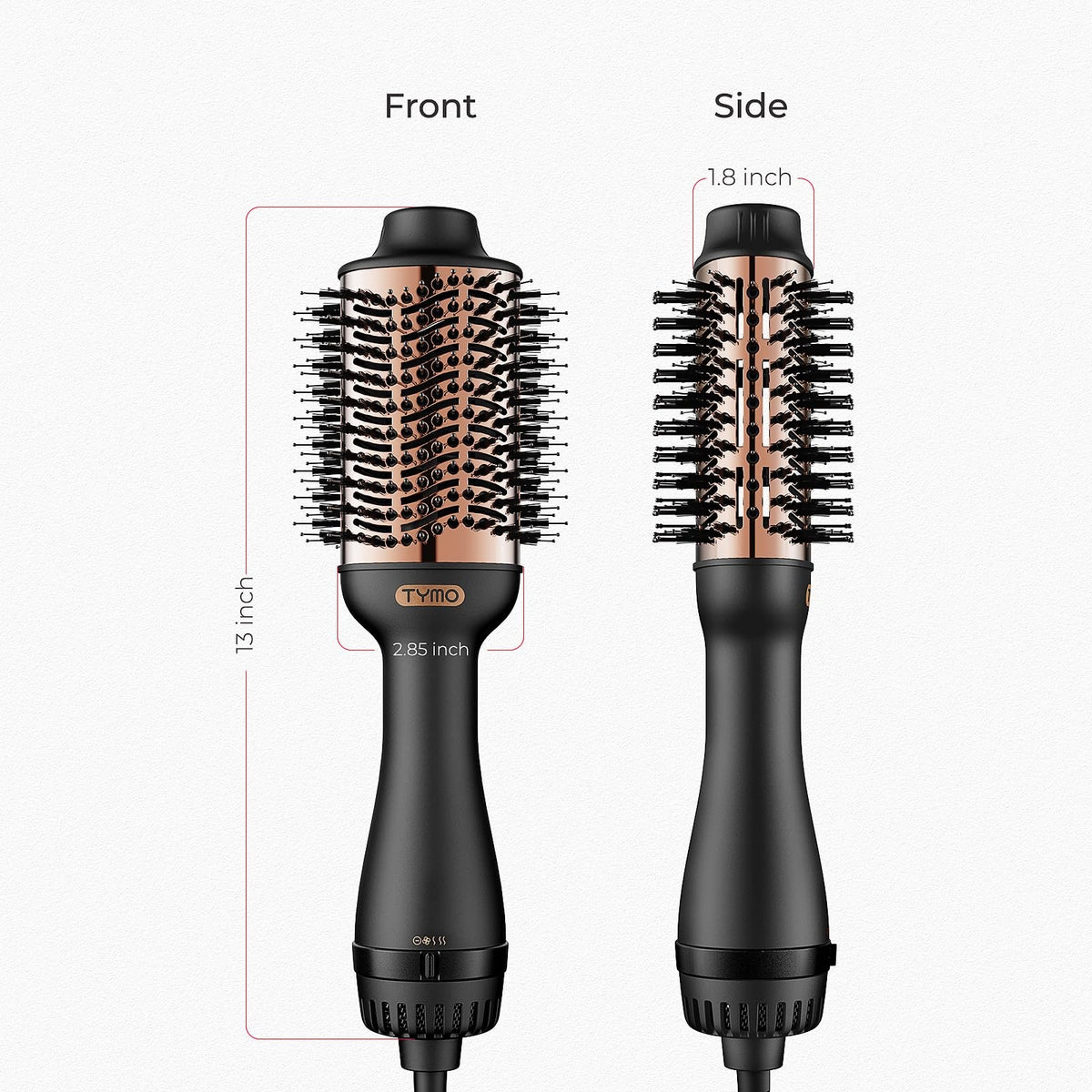 Professional 4-in-1 Hair Dryer Brush - Volumizer, Straightener & Curler