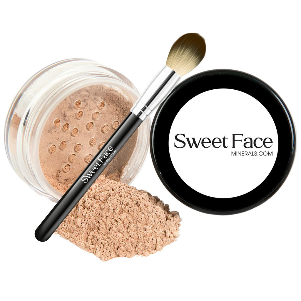 Concealer with Brush - Full Coverage SPF 20 Cast Light to Dark Shades
