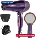 Professional 2200W Ionic Hair Dryer with Diffuser and Concentrator - Frizz-Free Styling