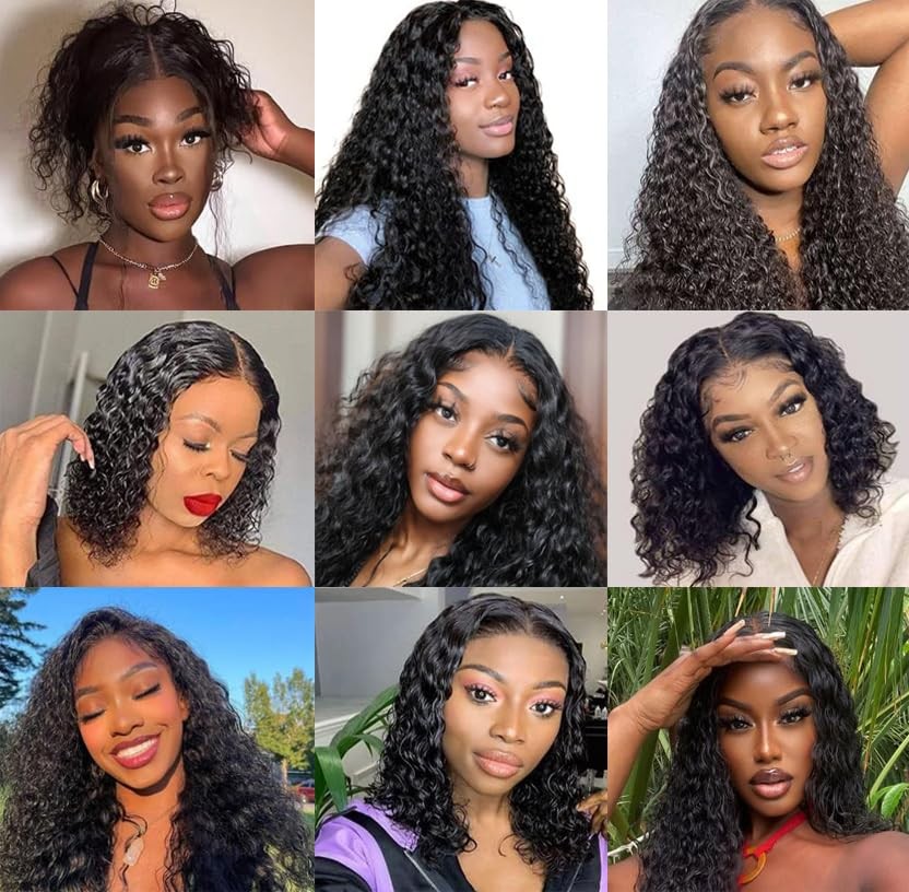 Brazilian Water Wave Lace Closure 16in Virgin Human Hair with Baby Hair