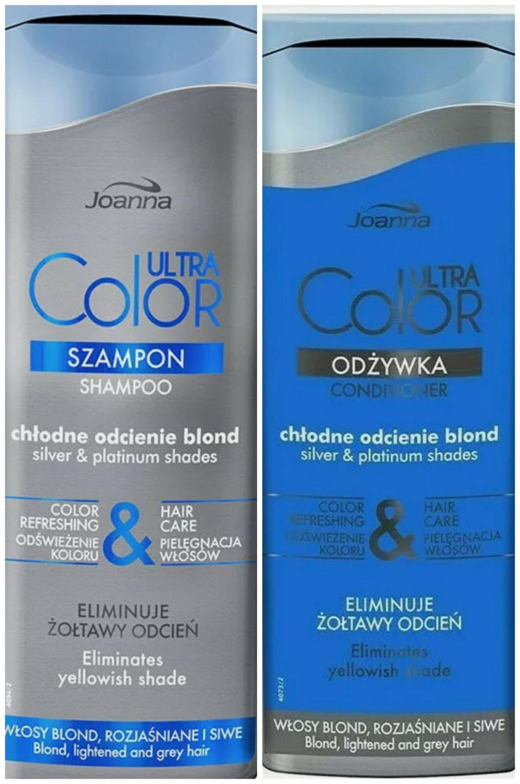 Purple Toning Shampoo & Conditioner Set for Blonde Silver Gray Hair – Anti-Yellow