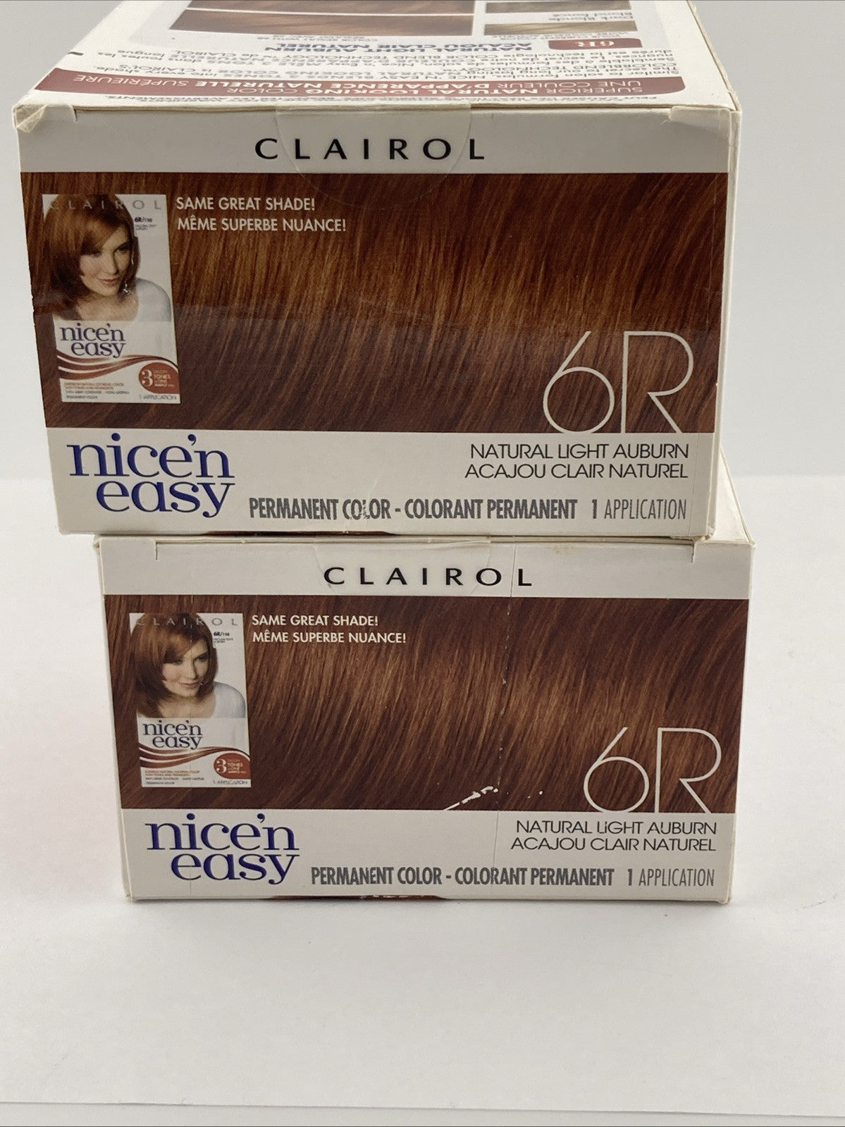 Clairol Born Red 6R/110 Natural Light Auburn Hair Dye - 2 Boxes