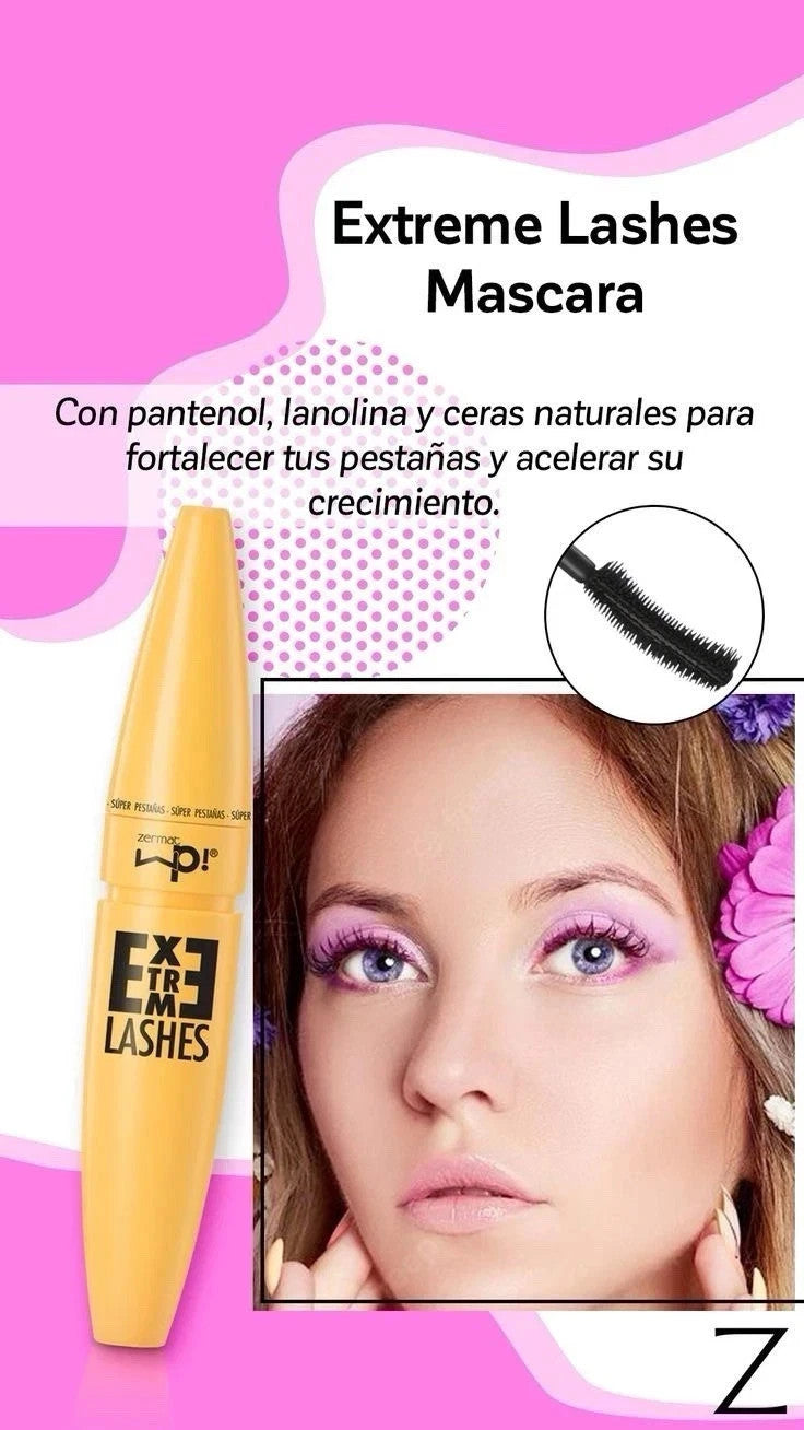 Zermat Extreme Lashes Mascara – Black, 0.52 oz | Intense Color & Volume