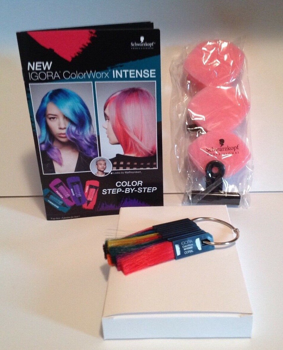 Schwarzkopf Igora Colorworx Intense Swatch Ring Kit with Step-by-Step Guide