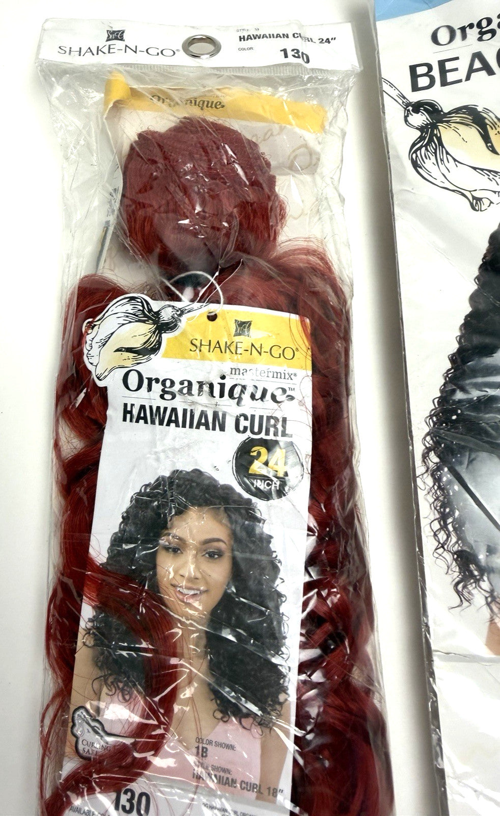 Multicolor Curly and Straight Synthetic Hair Bundles - 5 Pack
