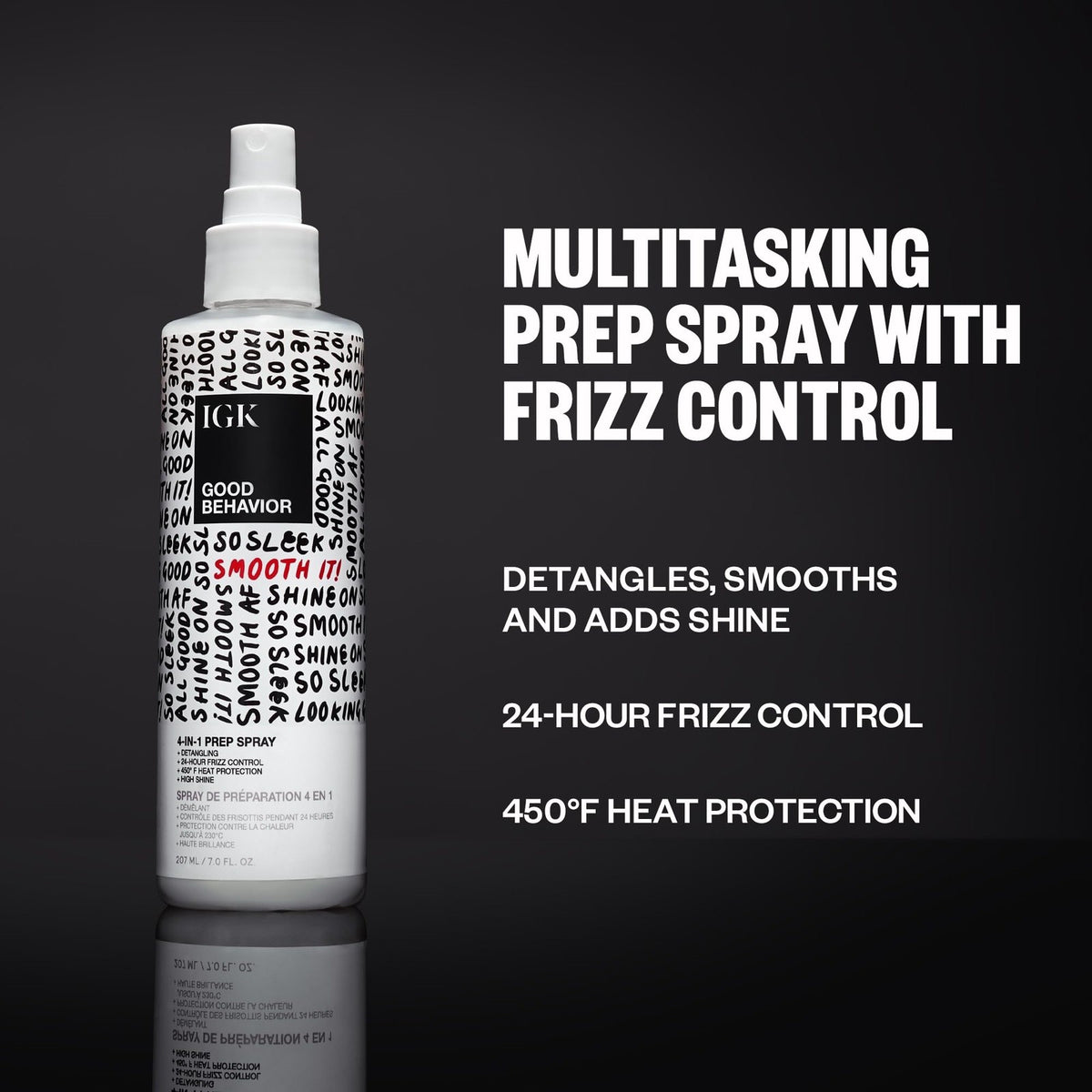 IGK Good Behavior 4-in-1 Hair Prep Spray Nourishes & Adds Shine