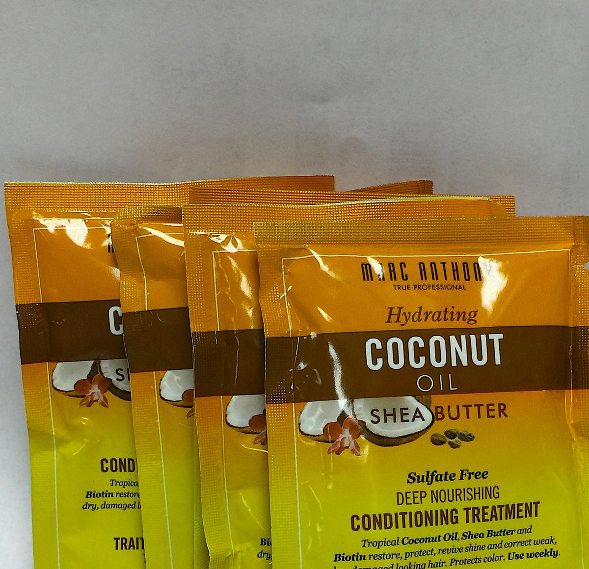 Coconut Oil Shea Butter Conditioner 4-Pack - Sulfate-Free Hair Treatment