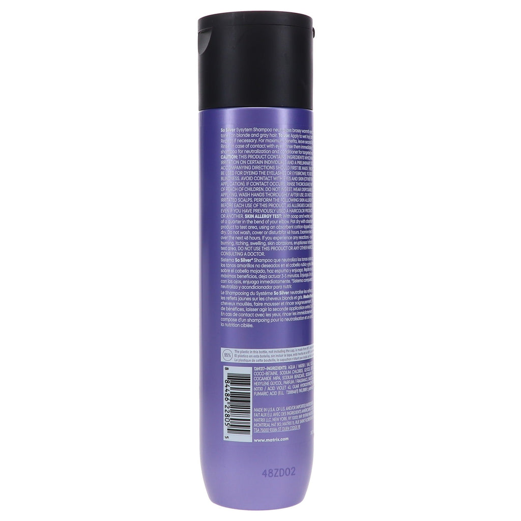 Silver Hair Shampoo for Blonde & Gray Tones - 10.1 oz Salon Quality