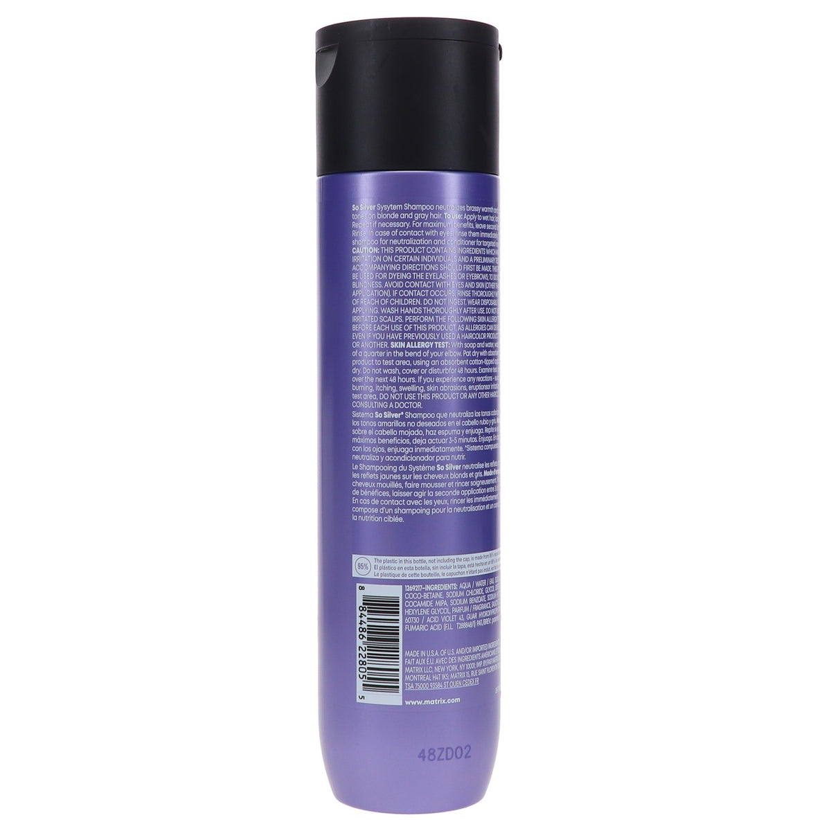 Silver Hair Shampoo for Blonde & Gray Tones - 10.1 oz Salon Quality