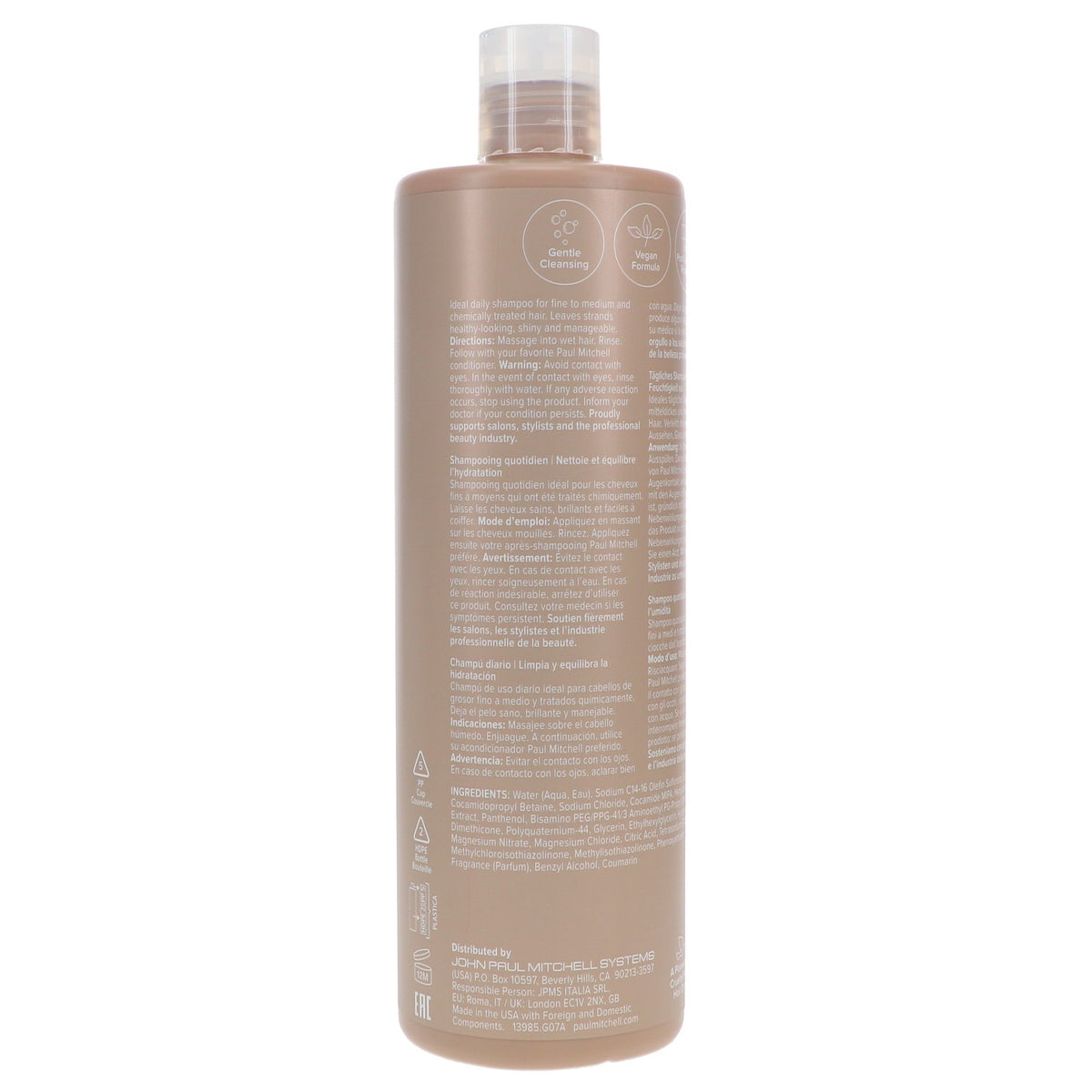 Gentle All-Purpose Hair Shampoo 16.9 oz for All Hair Types