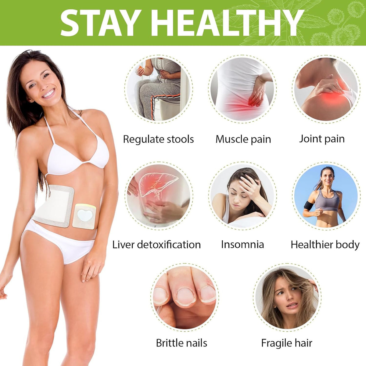 Castor Oil Patches Kit with Organic Cold-Pressed Castor Oil - Multiple Sizes