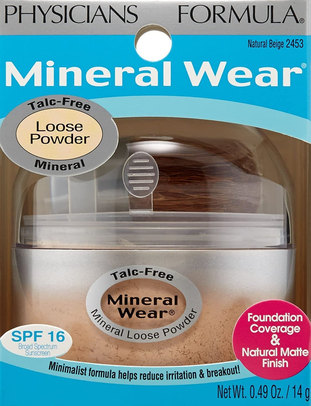 Mineral Wear Talc-Free Loose Powder - Natural Beige, Hypoallergenic Skin Makeup