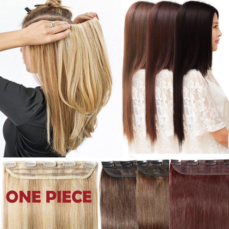Remy Clip-In Hair Extensions Full Head One Piece 3/4 Length & Weight Options