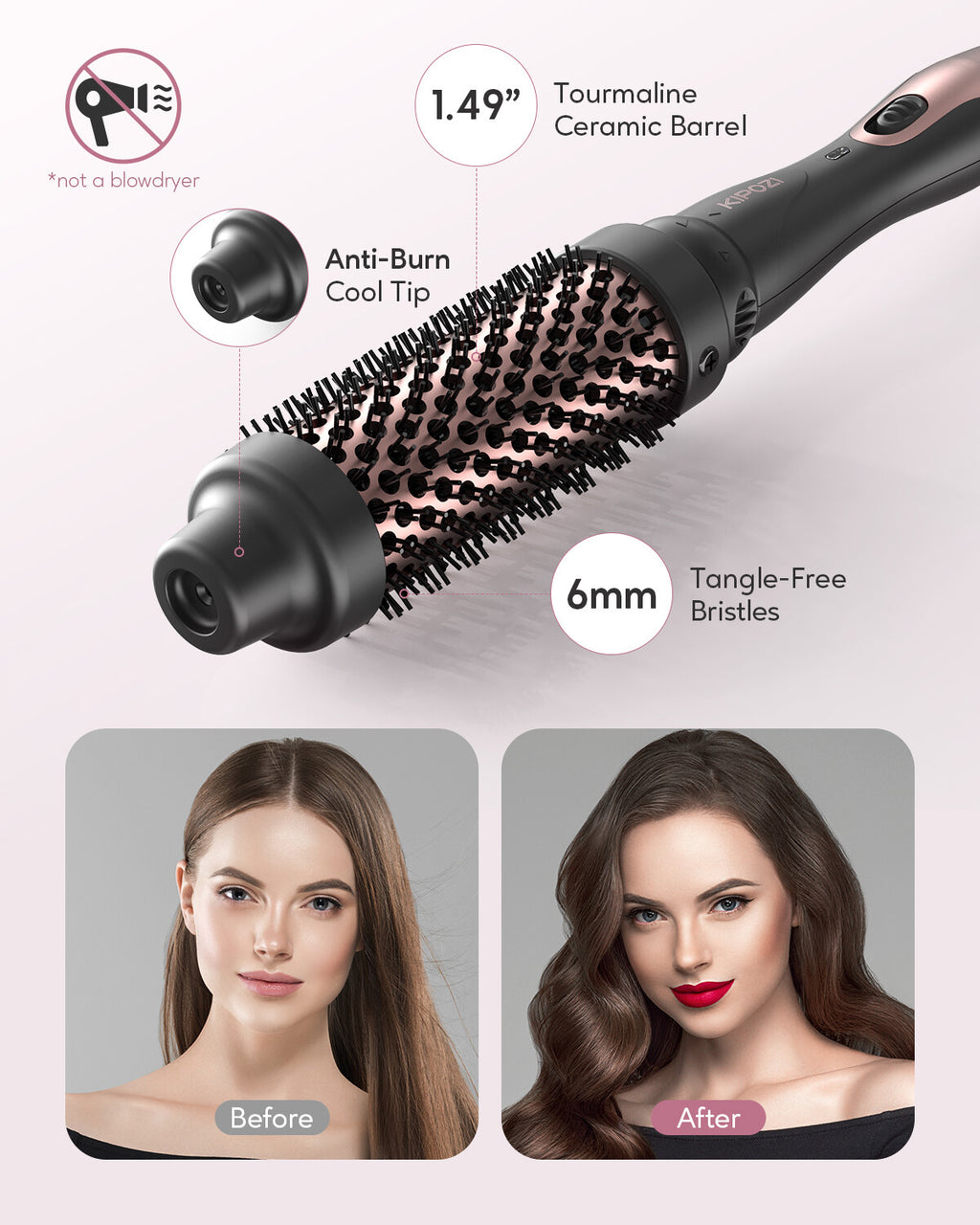 5-in-1 Curling Wand Set with Interchangeable Ceramic Barrels for Hair Styling