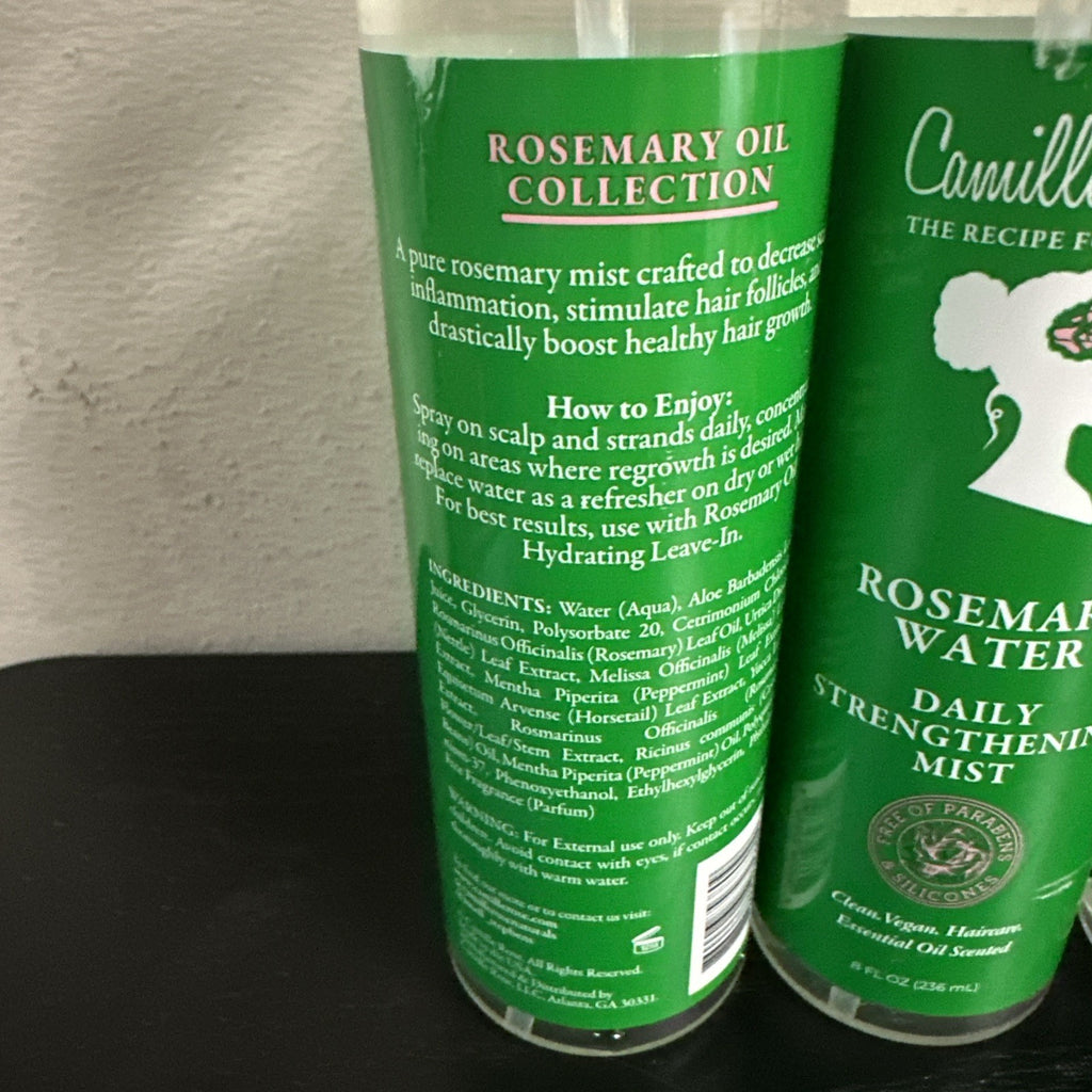 Lot of 3 Rosemary Water Hair Mist - Daily Strengthening Spray