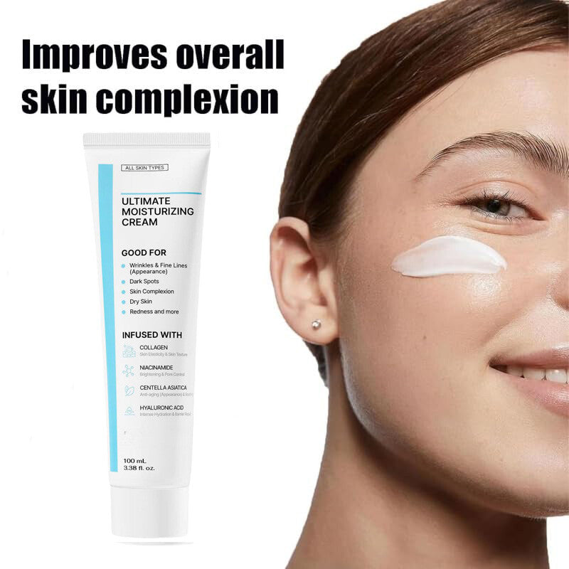 Moisturizing Face Cream for All Skin Types - Hydrating Anti-Aging Formula
