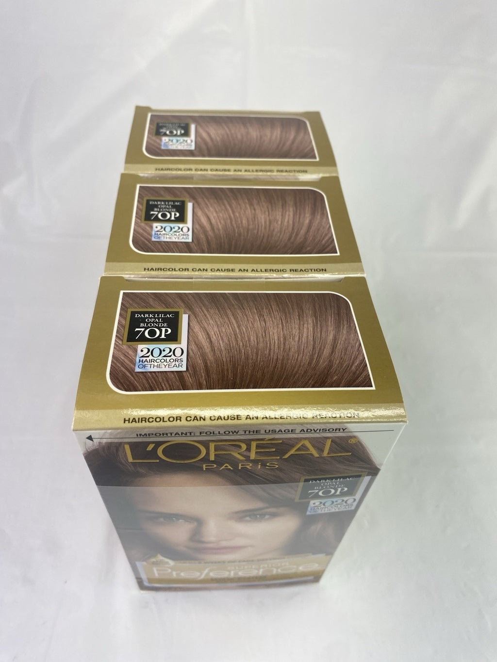 L'Oreal Paris Fade-Defying Shine Hair Dye 70P Dark Permanent Color Set