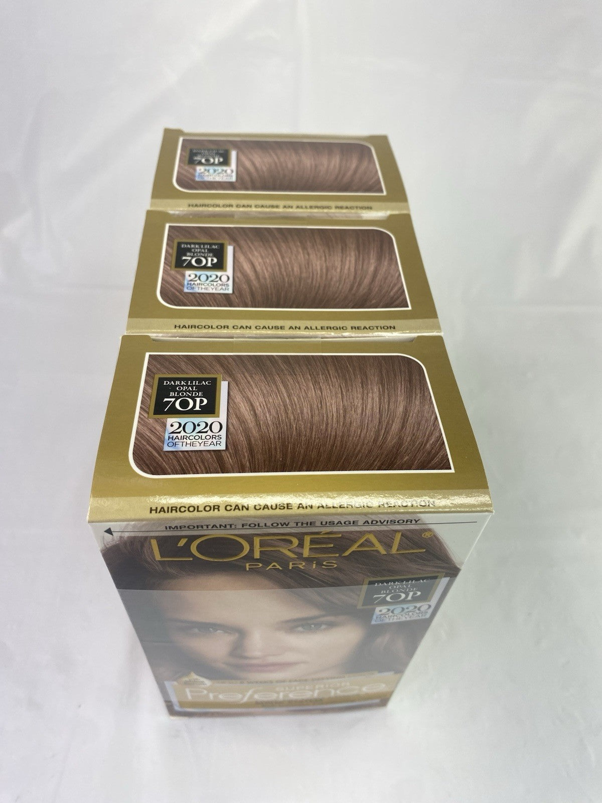 L'Oreal Paris Fade-Defying Shine Hair Dye 70P Dark Permanent Color Set