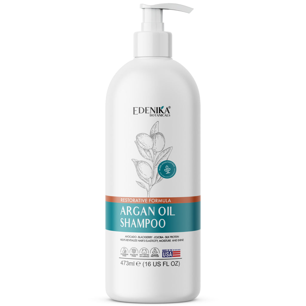 Argan Oil Biotin Shampoo for Damaged Hair 2-Pack - Hydrating & Nourishing