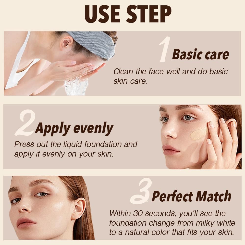 Color-Changing 4-in-1 Foundation with SPF 30, 1 Fl Oz - Neutral
