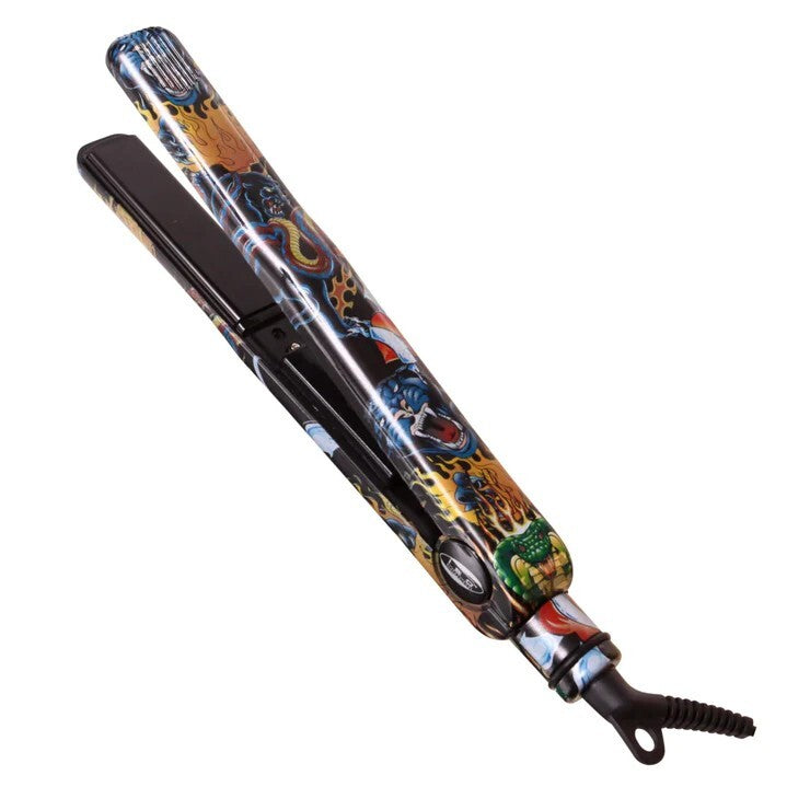 Tourmaline Hair Straightener with Ceramic Plates - Adjustable Temp, Dual Voltage