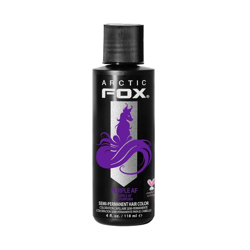 Vibrant Purple Hair Color Semi-Permanent Ammonia-Free 4 Fl Oz