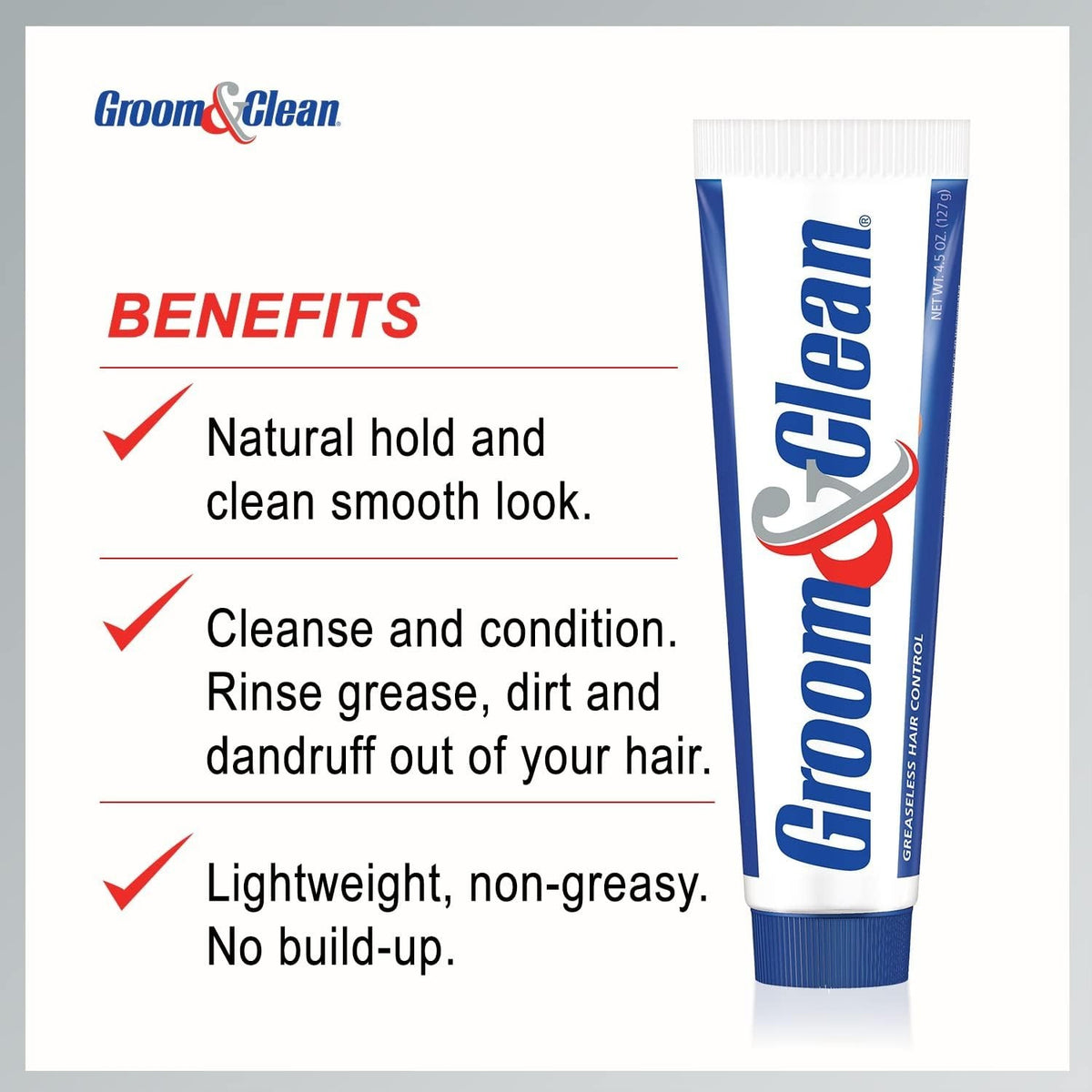 Greaseless Hair Control Gel - Lightweight, Non-Greasy Hair Styling 8-Pack