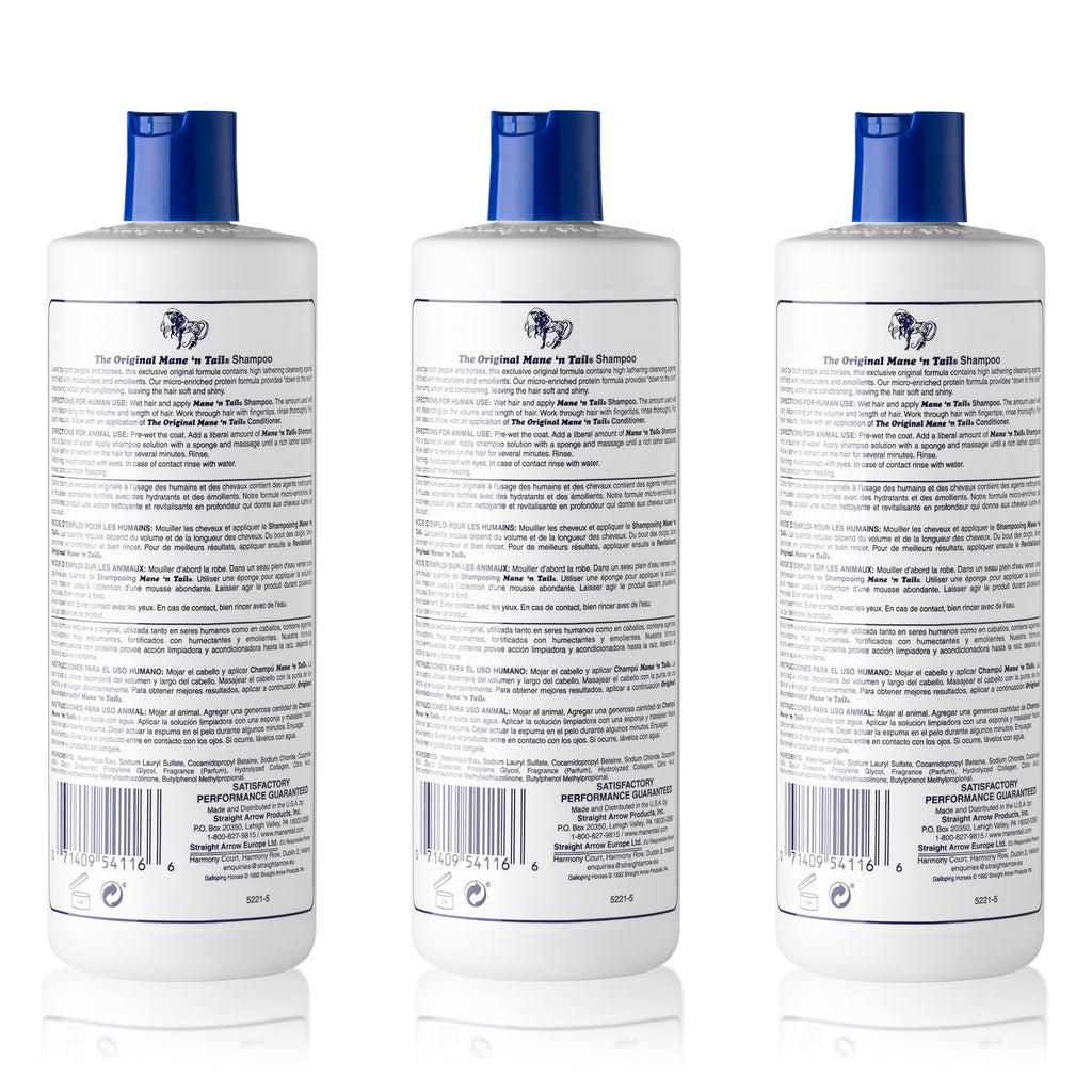 Original Hair Shampoo for Shiny Manageable Hair 16 fl oz 3-Pack