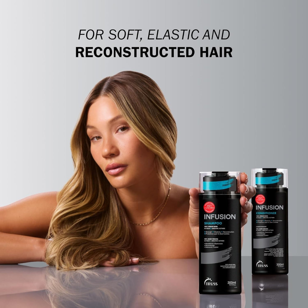 TRUSS Infusion Hair Conditioner 300ml - Vegan Deep Moisturizer for Damaged & Color-Treated Hair