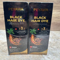 Black Hair Dye Shampoo 3 in 1 Hair Color & Gray Coverage Set - 2 Pack
