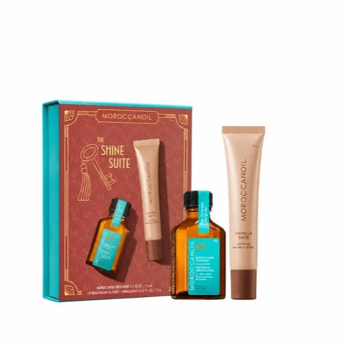 Moroccanoil Hair Treatment & Lip Balm Gift Set - Classic Oil + Vanilla Date