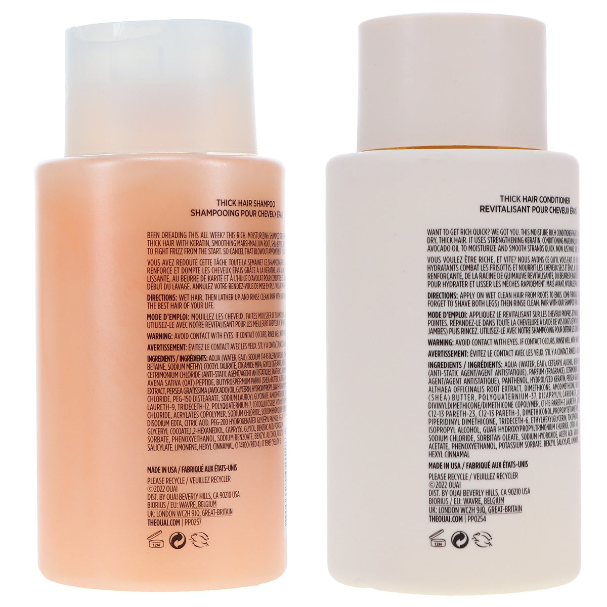 Thick Hair Shampoo & Conditioner Set for Textured Hair - Nourishing & Hydrating